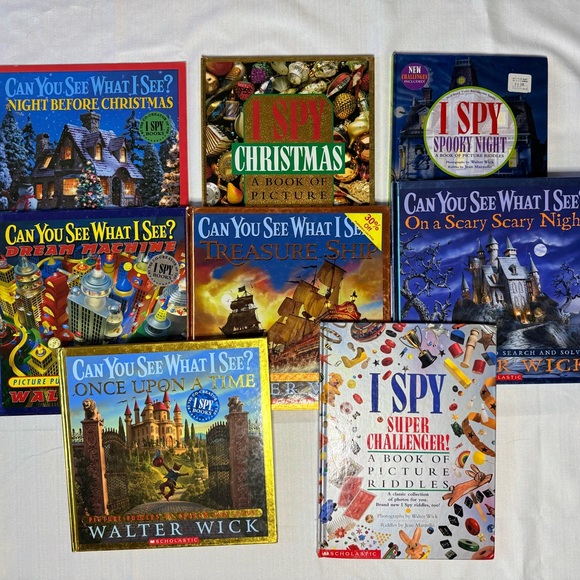 I SPY and CAN YOU SEE WHAT I SEE Hardcover Books by Marzollo Wick Lot of 8 Books - Picture 1 of 6